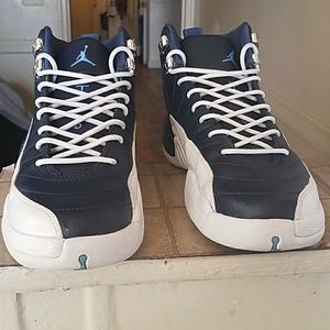 White and navy blue 12s