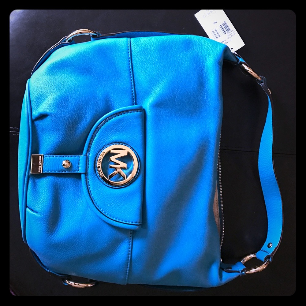 Michael Kors summer blue shoulder bag
