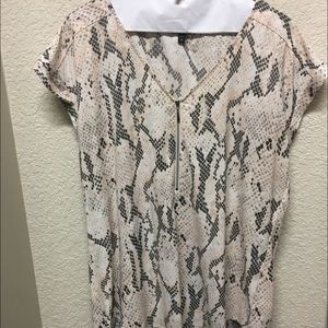 Express, snakeskin print blouse