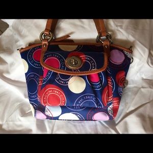 Coach Polka Dot Print Leah bag