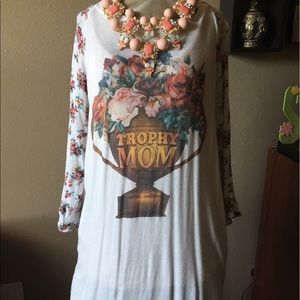 Trophy Mom raglan tee