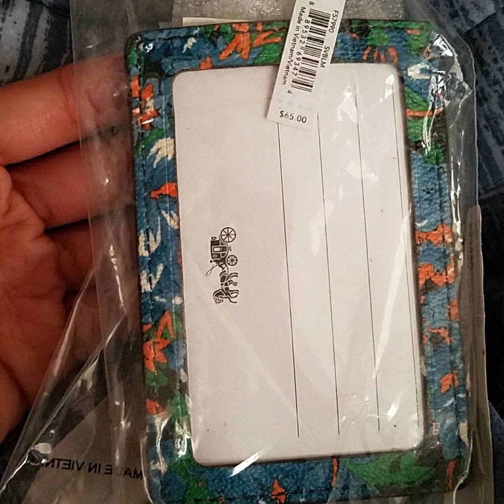 Coach Floral Lanyard