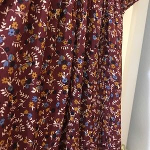Xhileration XL maroon floral dress