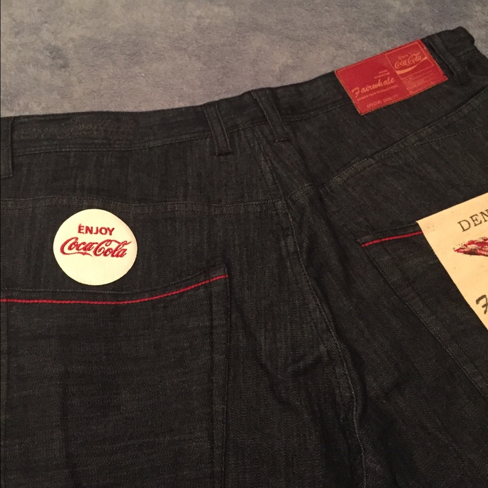 Dark Blue Denim Coca-Cola Jean Shorts