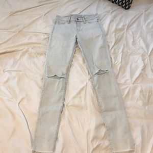 Treasure and Bond light wash and distressed jeans