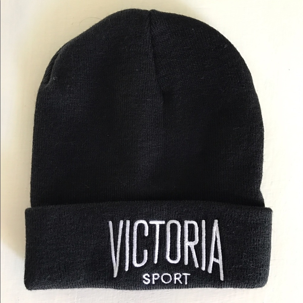 Victoria's Secret Sport Black Beanie