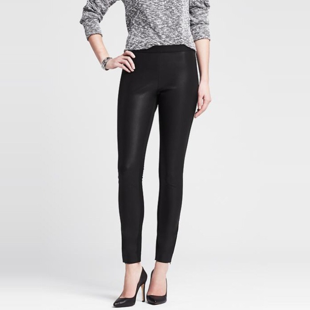 Banana Republic Faux Leather Sloan Pant