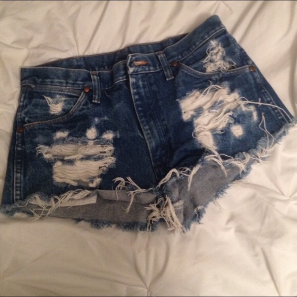Wrangler High Waisted Jean Shorts