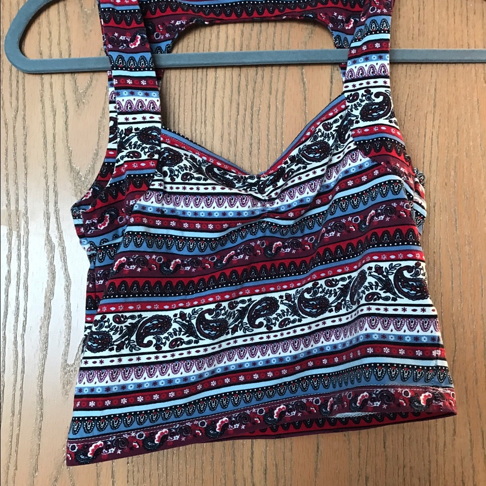 Forever 21 paisley crop top