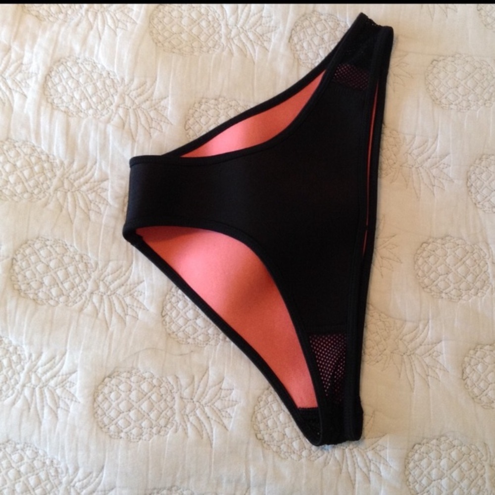 Neoprene Black Hurley bikini bottoms