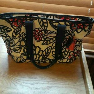 Coach poppy tote floral