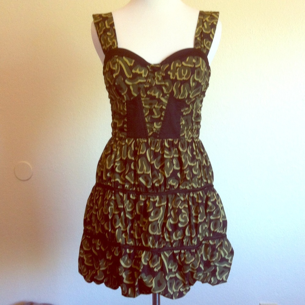 Twelve by Twelve Camo Bubble Skirt Mini Dress