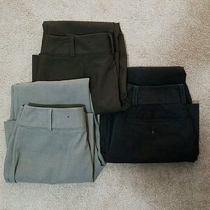 3 pairs of dress slacks. Apt 9. Size 4