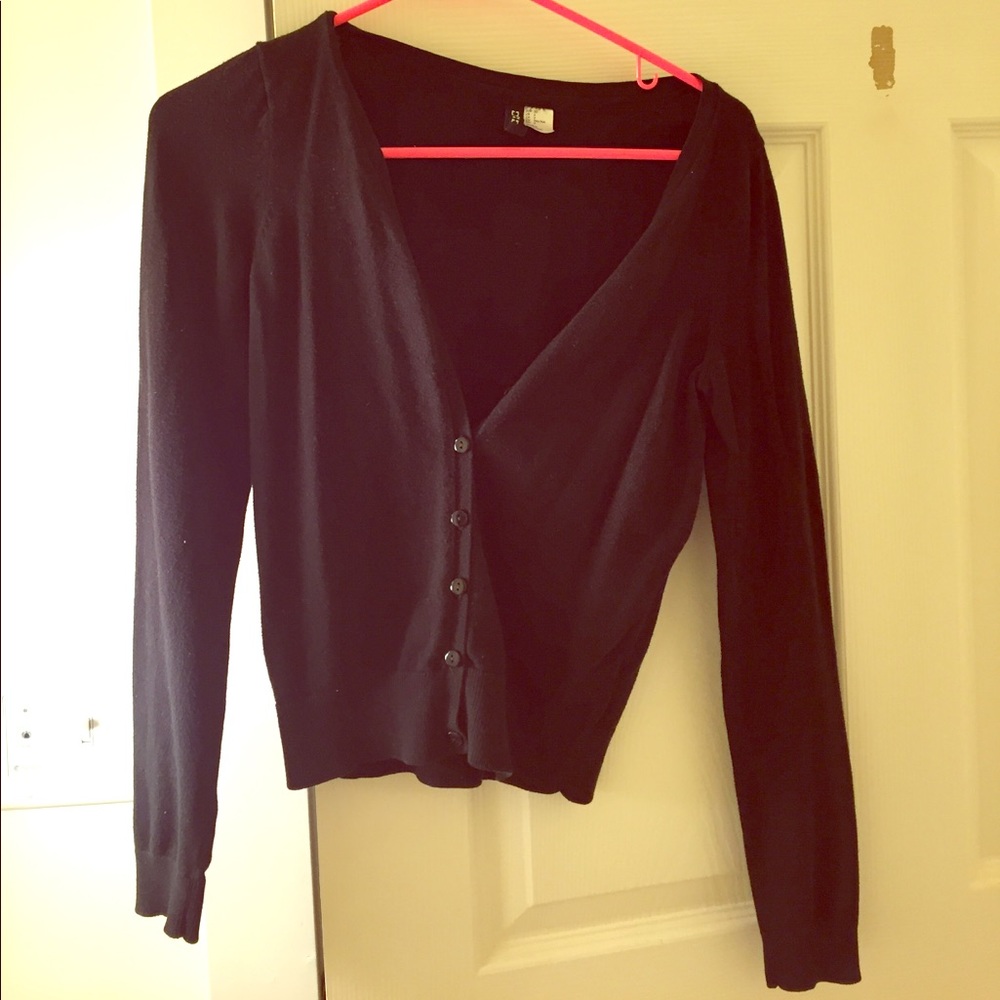 Black cardigan