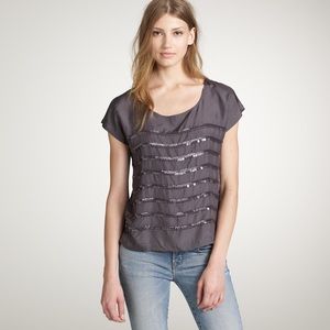 J.Crew Sequin Rows Silk Tee (6)
