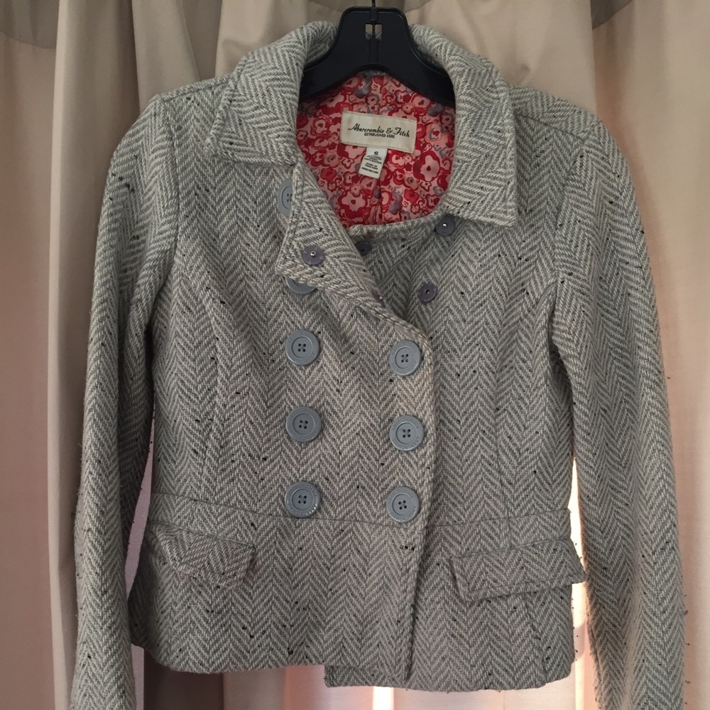 Abercrombie and Fitch cropped wool peacoat