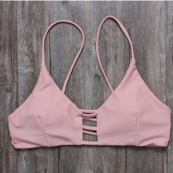 ❗️MOVING SALE 💖Strappy Nude Pink Bikini - Picture 3 of 4