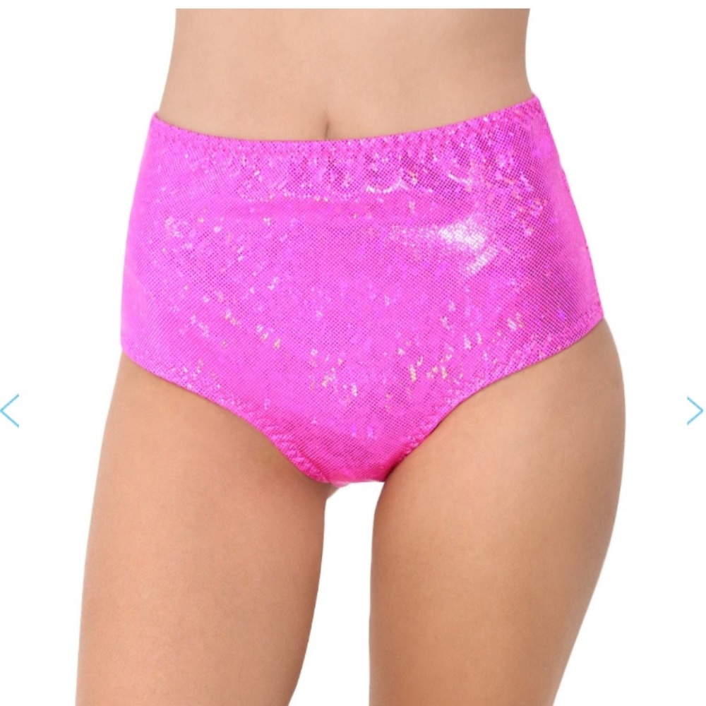 NWT Pink Hologram Booty Shorts