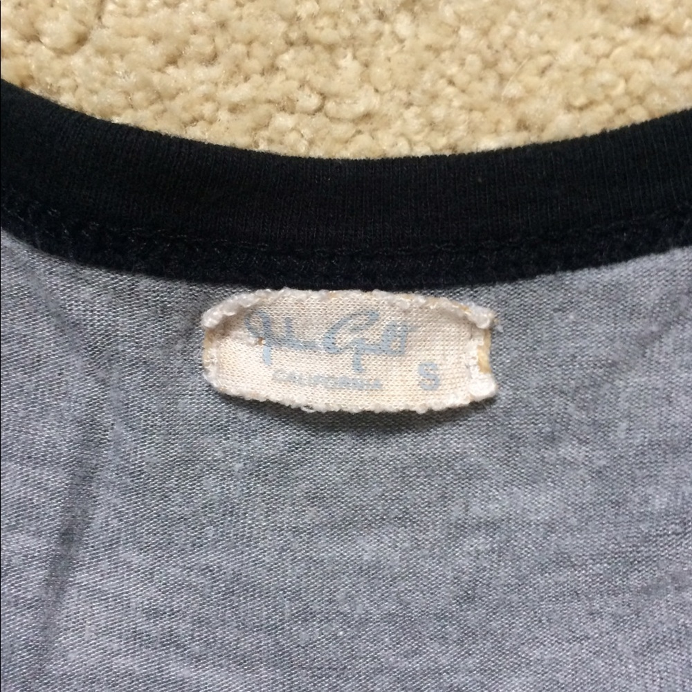 GREY BRANDY MELVILLE SHORT SLEEVE TOP - Picture 3 of 3