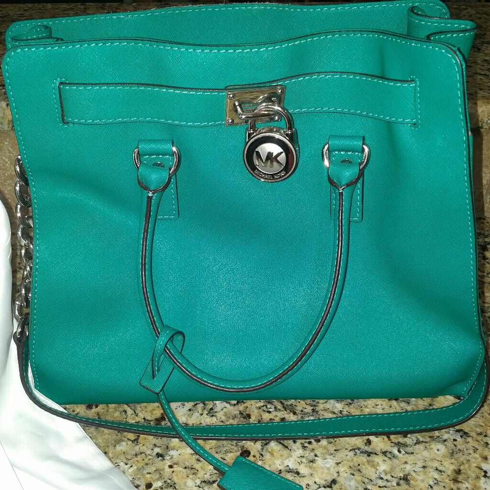 Michael Kors large Hamilton turquoise
