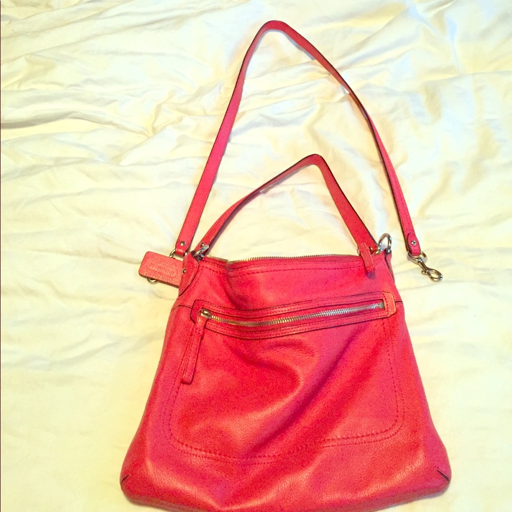 Coach watermelon shoulder/ crossbody bag