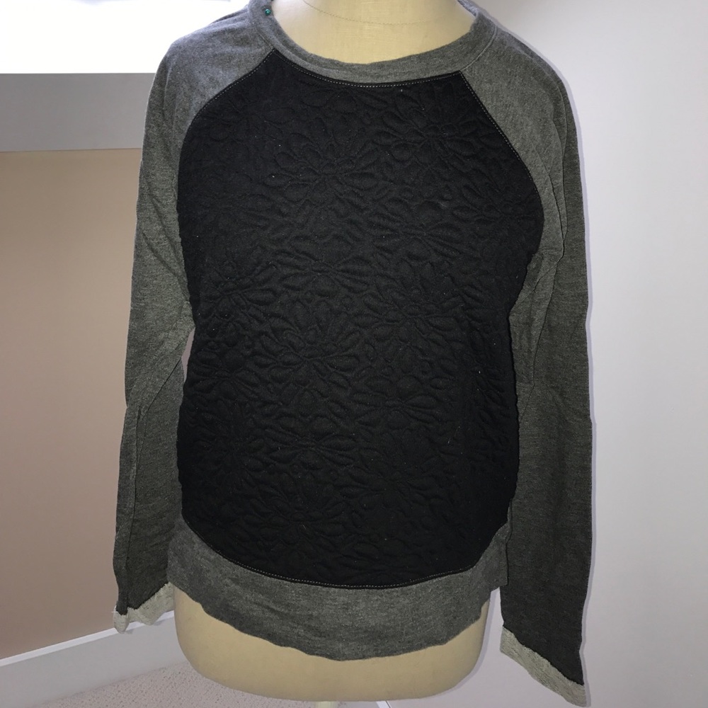 Nordstrom black and grey patterned sweater
