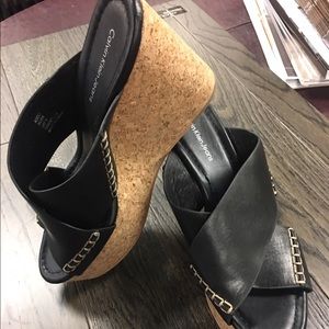 Brand New Calvin Klein Platform Slip Ons