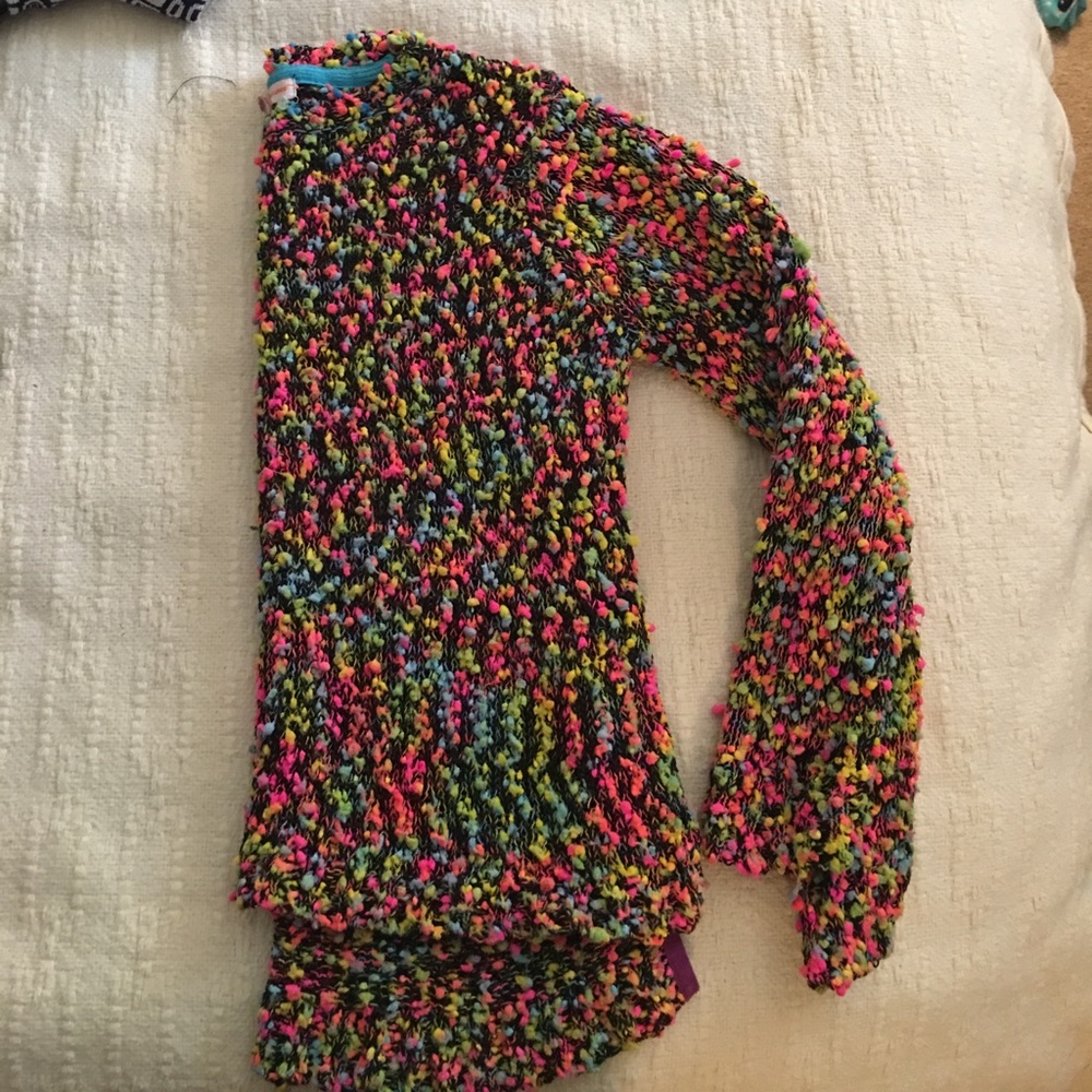 Multi colored fun sweater