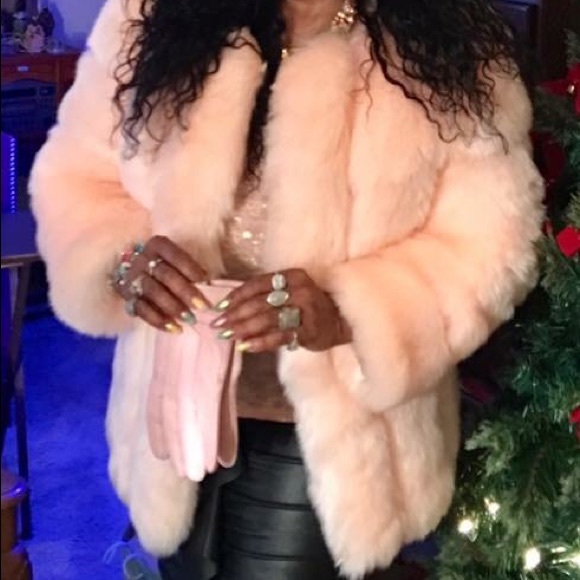 Pink pink faux fur jacket - Picture 2 of 3