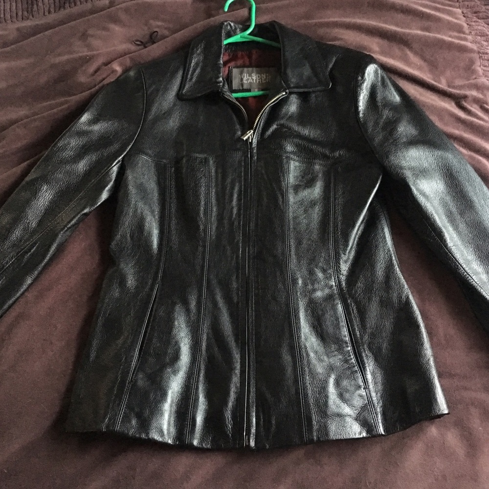 Black Leather Jacket by Wilsons Leather