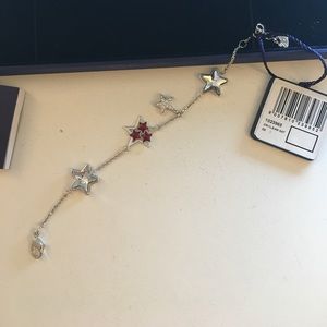 swaroski crystal star bracelet 7 inch