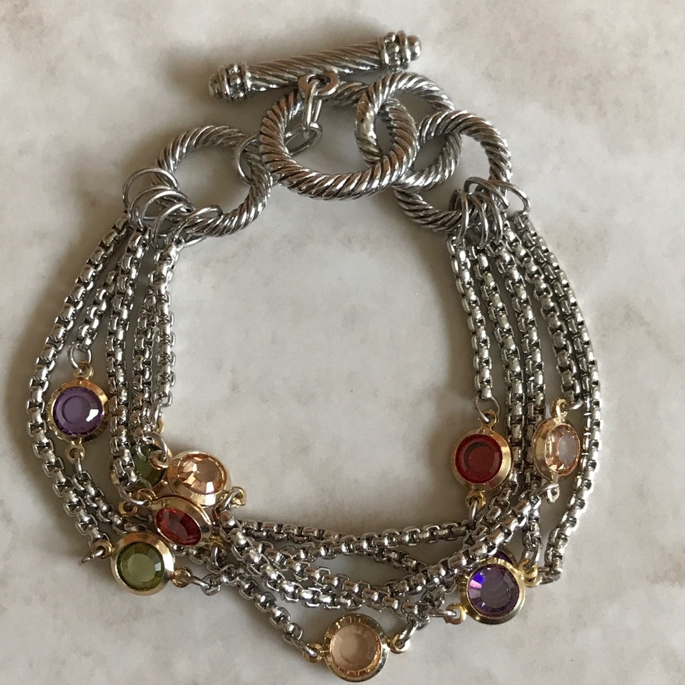 🎁NEW Silver Multi-Strand Chain Fashion Bracelet🌟