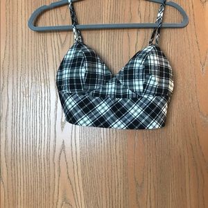 Gingham bralette