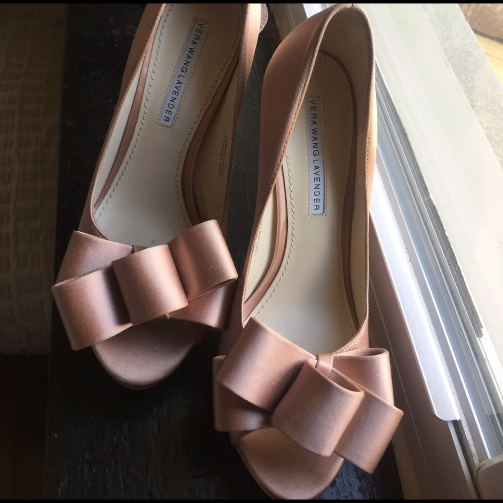 Blush pink satin🌷Open toe high heels