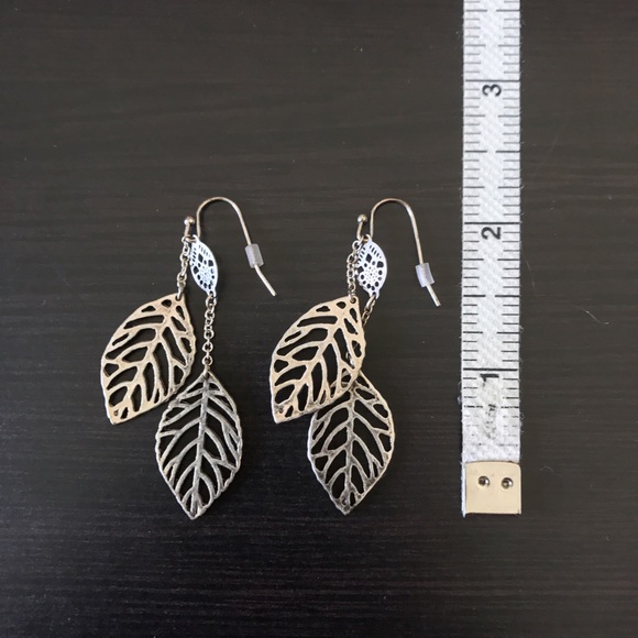 American Eagle Dangling Leaf Earrings - Picture 2 of 2