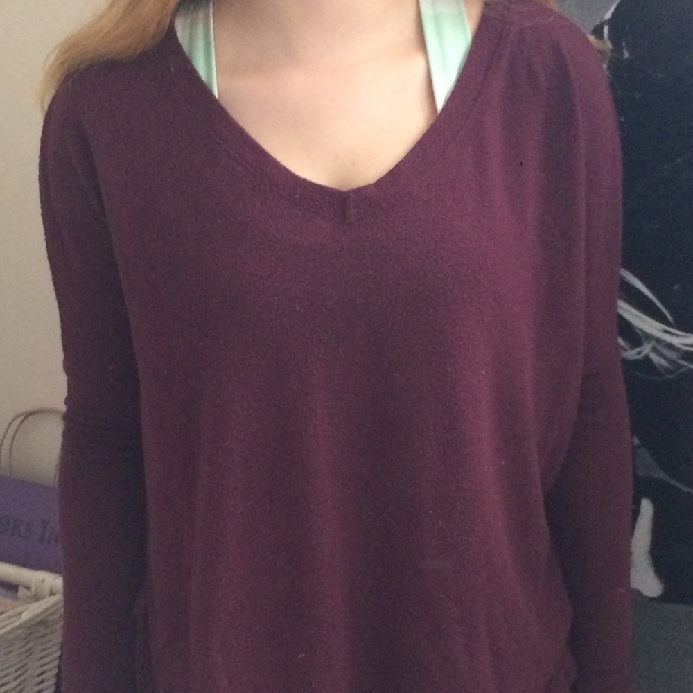 MAROON BRANDY SOFT LONG SLEEVE