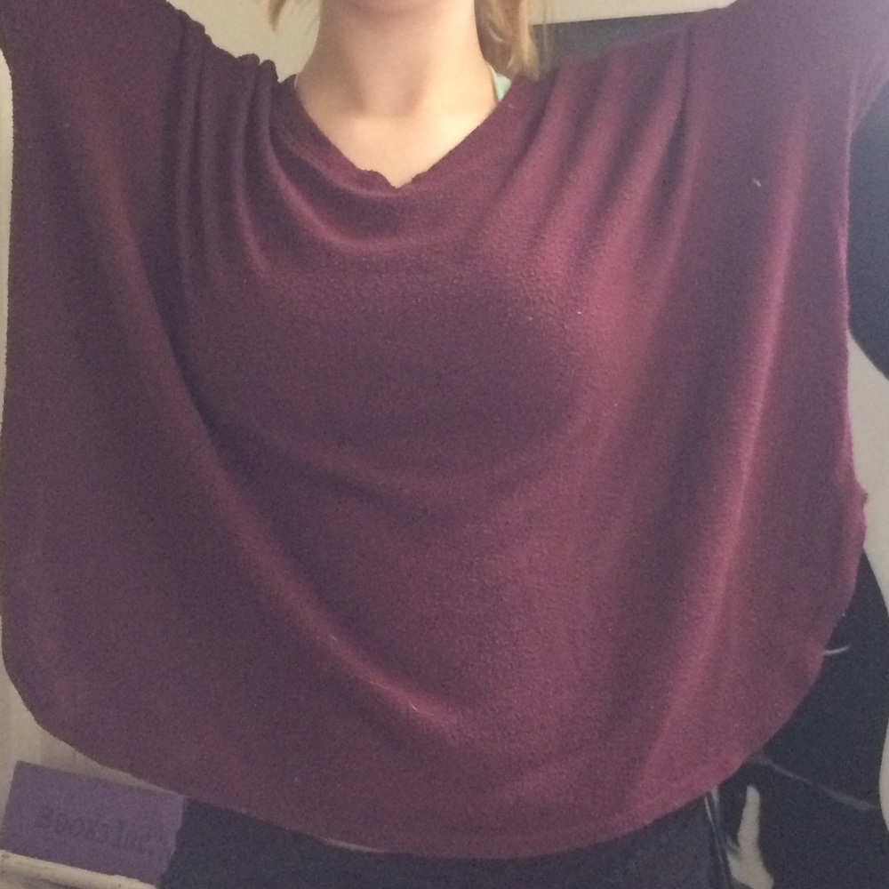 MAROON BRANDY SOFT LONG SLEEVE - Picture 3 of 4