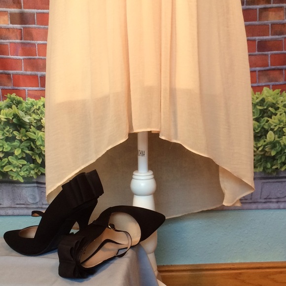 🌷👗HOST PICK👗🌷 Mystic - Peach high low dress - Picture 3 of 6