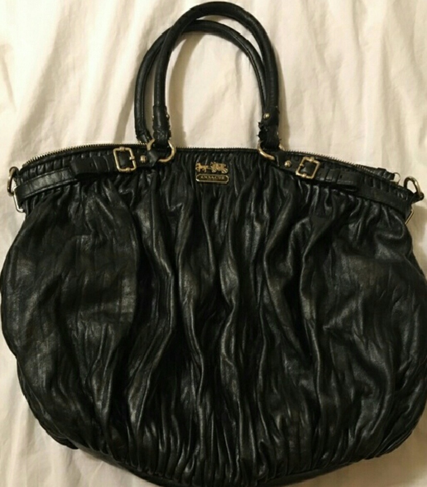 Coach madison large anniversary bag leather
