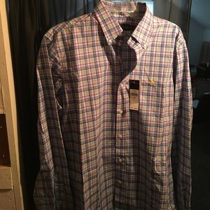 NWT Men's dress shirt by Ralph Lauren - M