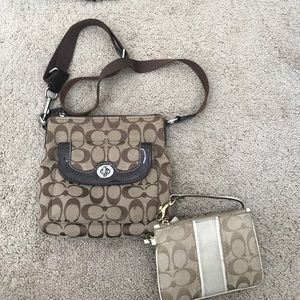 Coach Bundle Crossbody+Wristlet