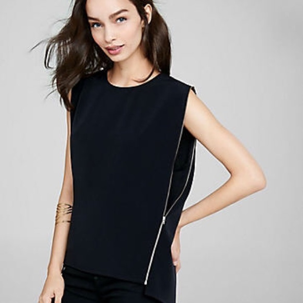 NWT Express Zip-Side Blouse