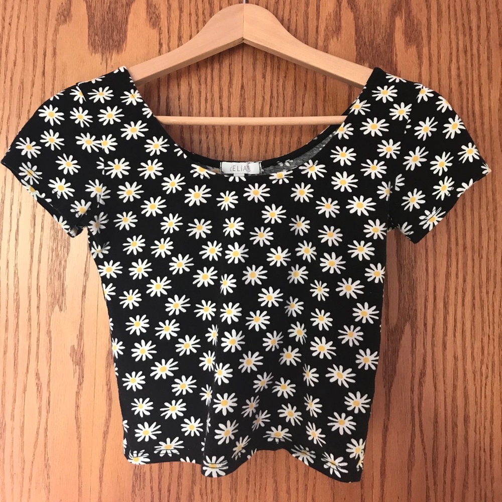 Floral crop top size small