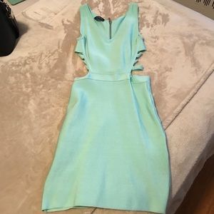 Bebe seafoam bandage dress
