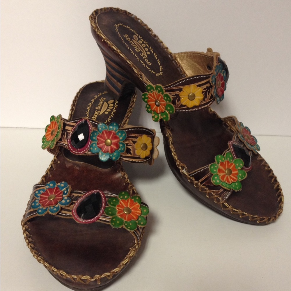 Spring Step flower detail shoes 8