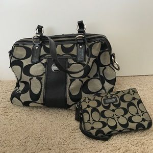 Coach Bundle- comes with purse& wristlet