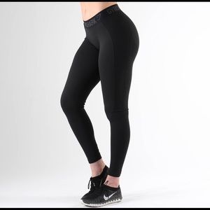 GYMSHARK flex legging (black marl / black)