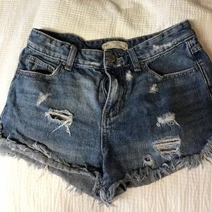 Free people jean shorts