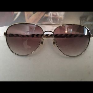 Kate spade black and gold aviator sunglasses