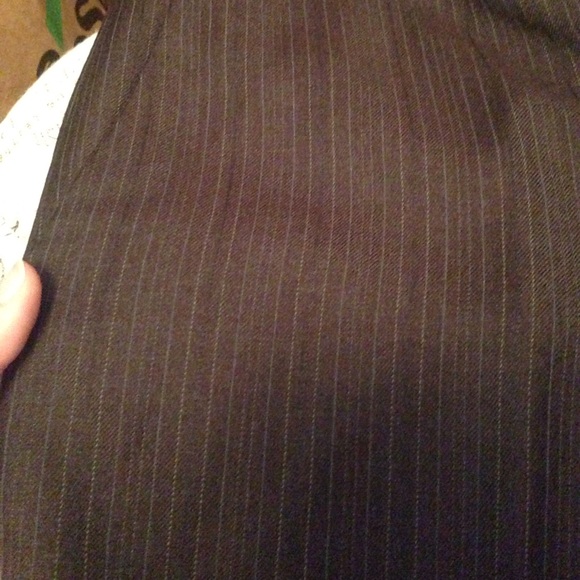 Ann Taylor Margo brown striped dress slacks size 8 - Picture 2 of 4